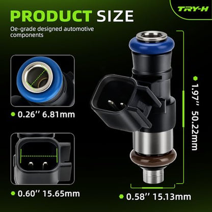 Fuel Injectors for Ford Lincoln Mazda Mercury 0280158191 BR3Z9F593B - size: 280158191