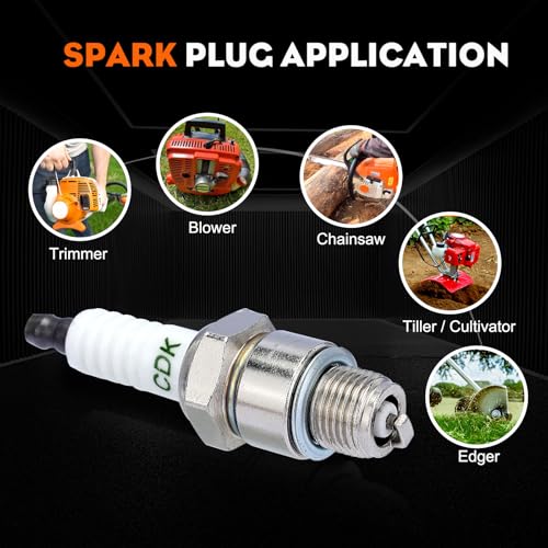 BR6HS Spark Plug for Torch E6RC Champion RL82C RL86C Robin 065-01401-50S NGK BR6HS Spark Plug 4 PACK - size: BR6HS 4pack