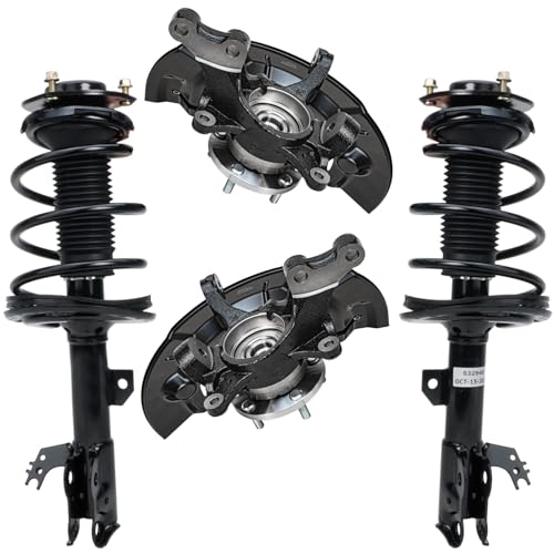 Detroit Axle - 2.5L Front 4pc Steering Knuckles Kit for 12-17 Toyota Camry - size: 4QU48648/ Big strut kit