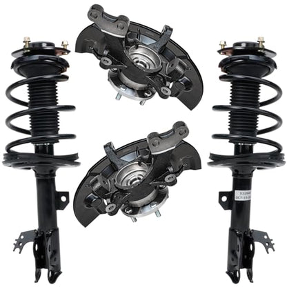 Detroit Axle - 2.5L Front 4pc Steering Knuckles Kit for 12-17 Toyota Camry - size: 4QU48648/ Big strut kit
