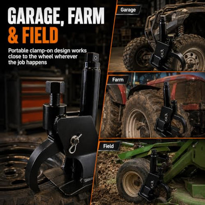 Tire Bead Breaker Tool for ATV, UTV, Tractor & Small Tire Service - color: Black