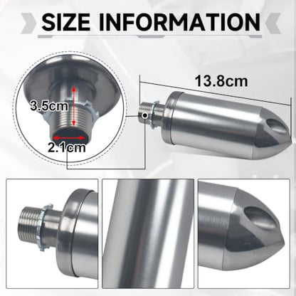 Exhaust Pipe with Muffler for GX160 GX200 for Predator 212cc Silver - color: Silver