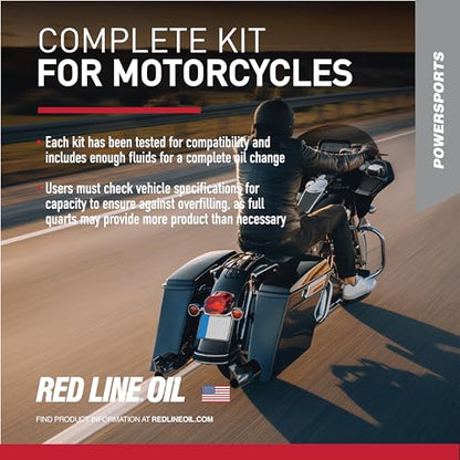 Red Line 90231 20W60HD Powersport Motor Oil V-Twin - 1 Powerpack Kit
