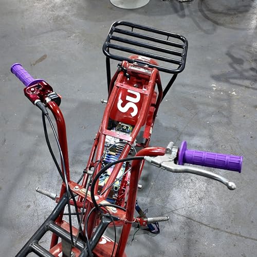 7/8" Motorcycle Hand Grips Dirt Bike Motocross Gel Handlebar 2PC - color: Purple