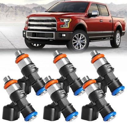 4 Holes Fuel Injectors for Ford F150/Mustang 2011-2017 Gas 3.5L 3.7L V6 - size: For Ford F150/Mustang 3.5L/3.7L V6 (2011-2017)