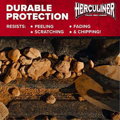 HERCULINER HCL1B8 Roll-on Bed Liner Kit,Black, 1 Gal.