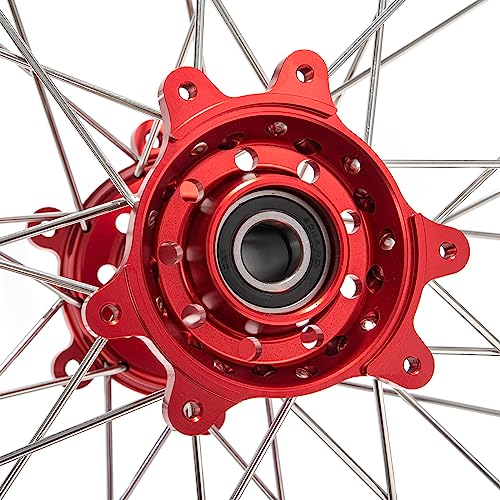 TOFR 18"x2.15" CNC Rear Wheel for Sur ron Surron Ultra Bee Rim Hub - color: Red, size: N/A Front 18" Rear