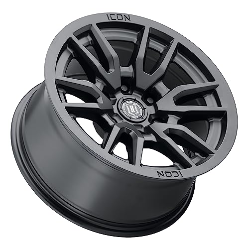 ICON ALLOYS VECTOR 6 17X8.5 6X139.7 0 SATIN BLACK WHEEL