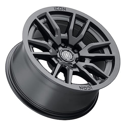 ICON ALLOYS VECTOR 6 17X8.5 6X139.7 0 SATIN BLACK WHEEL