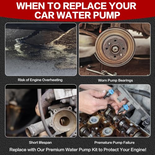 Water Pump for Land Rover Jaguar 2010-2022 3.0L V6 5.0L V8 Engine