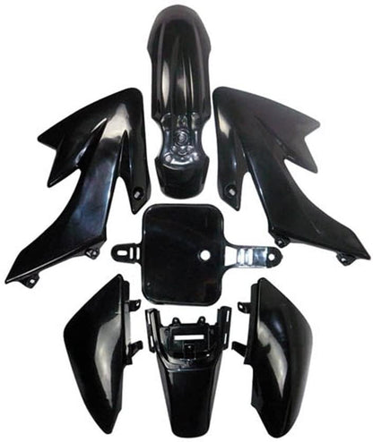 Black CRF50 Plastic Kit XR50 Plastic Fender Kit w/Graphics Decals Kit for XR 50 CRF 50 SDG SSR 107 110 125 Pit Dirt Bike Taotao DB14 Baja DR49