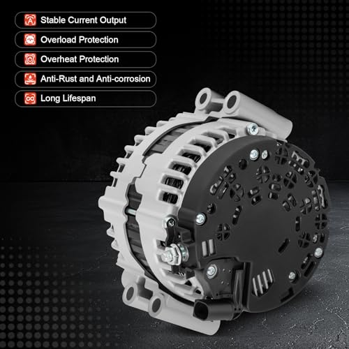 11302 Alternator Compatible with BMW 180Amp High Output Car Alternators - size: 11302