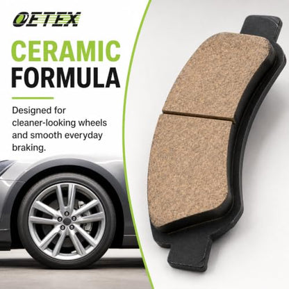 D1363 Front Ceramic Brake Pads with Hardware for GM Trucks & SUVs - size: D1363
