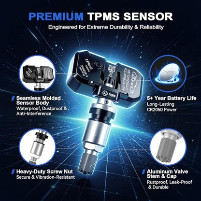 TPMS Sensor GM, Pre-Programmed 315MHz 1-Pack - color: Silver, size: 1PCS