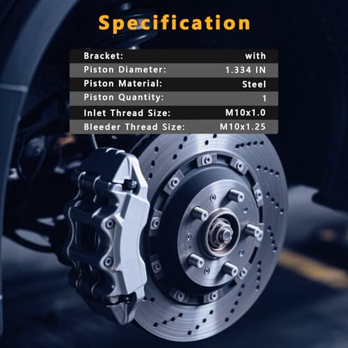 2 Pcs Brake Calipers w/Bracket Fit for 2006-2015 Honda Civic 2006-2018 Acura CSX ILX, Driver and Passenger Side Disc Brake Calipers Replace for 19B3298 19B3299 - size: 19B3298+19B3299
