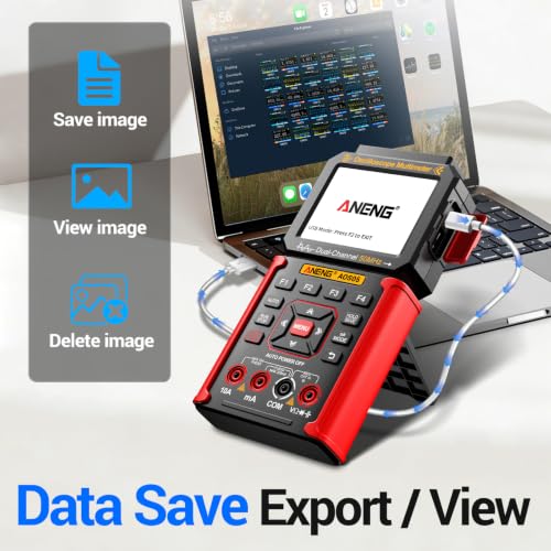 3-in-1 Handheld Oscilloscope Multimeter,50MHz Dual Channel,Signal Generator - color: Red