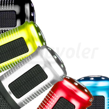 Universal Motorcycle Handlebar Grips Fits for Motorcycles with 7/8" Left Grip and 1" Right. - color: Silver