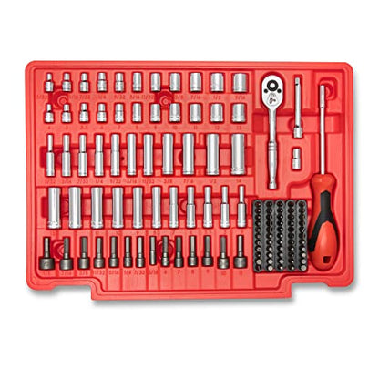 Crescent 229 Piece 1/4", 3/8" & 1/2" Drive Mechanics Hand Tool Set with 3 Drawer Storage Case - CTK229C - style: 229 Piece
