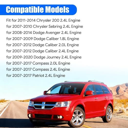 Engine Coolant Thermostat Housing Assembly Fit for Chrysler 200 2011-2014 for Sebring 2008-2010 for Dodge Avenger 2008-2014 for Journey 2009-2017 for Patriot 2013-2017 Replace 68003582AB 902-319