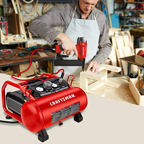 Craftsman 3 Gallon Hot Dog Air Compressor, Oil-Free 155 PSI