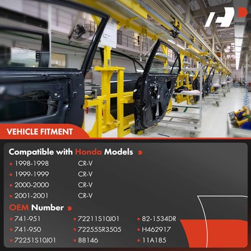 A-Premium Front Driver and Passenger Side Power Window Regulator with Motor - style: Front Driver and Passenger