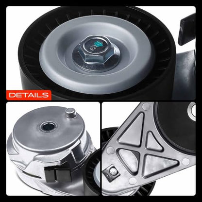 A-Premium Belt Tensioner Assembly with Pulley Compatible with Ram, Chrysler - color: 38323 Grand Cherokee (5.7L/6.1L/6.2L/6.4L)