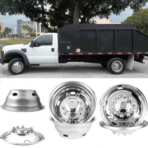 4X 19.5 Bolt On Dually Wheel Simulators Fit for Ford 2005-2025 F450 F550 - size: 19"#1