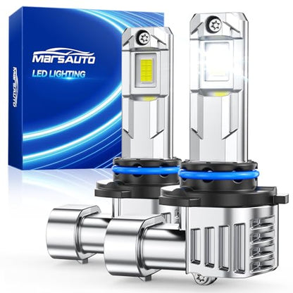 Marsauto M1L 9005/HB3 LED Light Bulb, 600% 𝟒𝟎𝟎𝟎𝟎𝐋𝐌 Ultra-Bright - size: M1L 9005