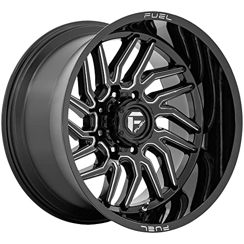 FUEL OFF-ROAD D807 HURRICANE 20X10, 6X5.5, 4.79, 18mm GLOSS BLACK MILLED - D80720008447 - color: GLOSS BLACK MILLED, size: 20X10, 6X5.5, 4.79, -18mm