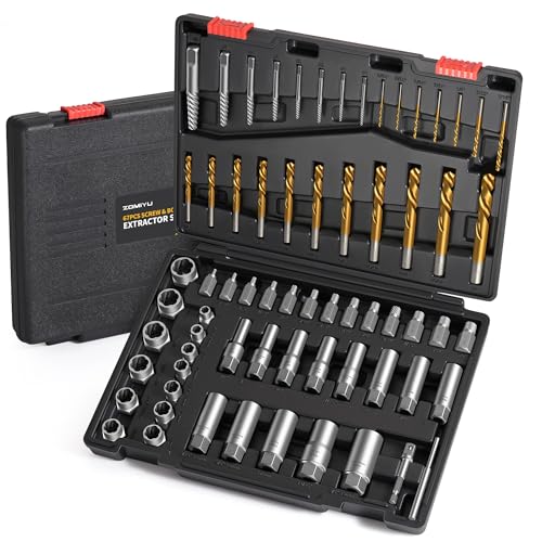 Bolt Extractor Kit, 67 Pcs Screw Extractor Set with 3/8" Drive - size: 67Pcs