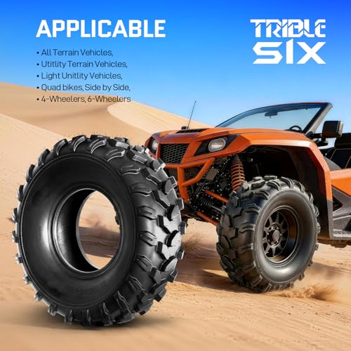 19x7-8 ATV Tires,6PR All-Terrain Tires,Tubeless,Pack of 2 - size: 19x7x8