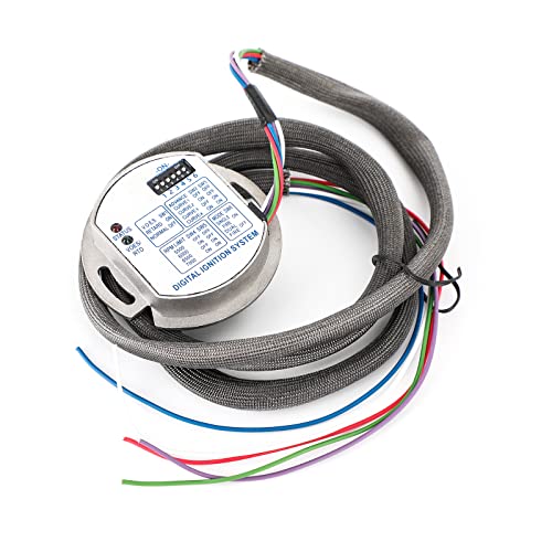 Topteng Motorcycle Single Fire Electronic Ignition Module fits for Harley Evolution, Ultima, Revtech, Shovelhead, & any Evolution