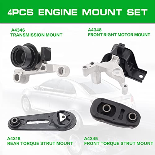 Engine Motor Mount Compatible with 2007 - 2012 Nissan Sentra 2.0L - size: 2007-2012 Sentra 2.0L