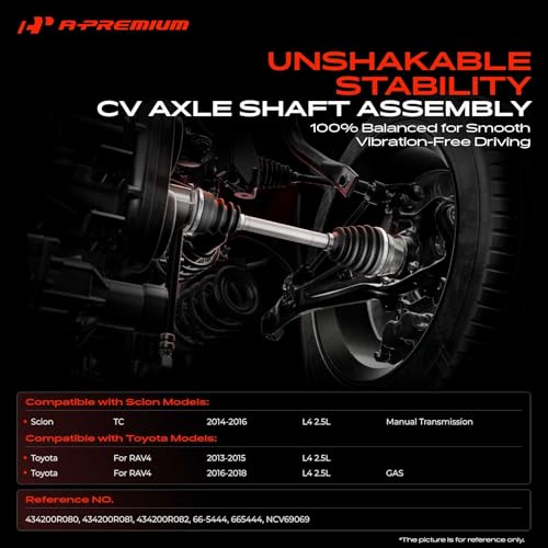 A-Premium Front Left Driver Side CV Axle Shaft Assembly