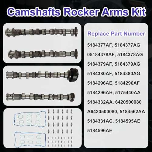 3.6 Camshafts Kit Fit For Jeep Chrysler Dodge 2011-2016 5184377AG Pentastar