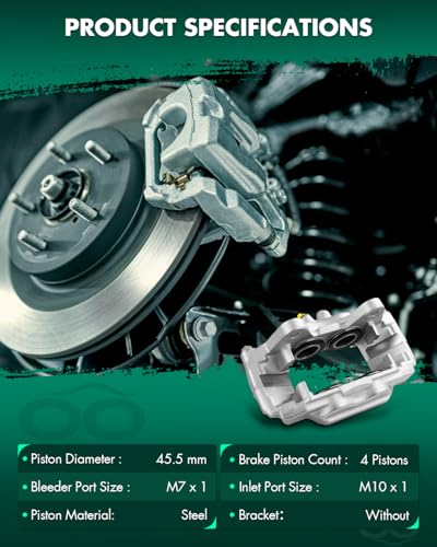 SCITOO 19-2766 Front Right Passenger Side Brake Caliper - size: Front Passenger[19-2766]
