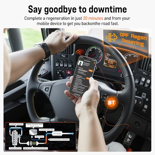 ANCEL HD110 Heavy Duty Truck Scanner with DPF Regen for Detroit & PACCAR