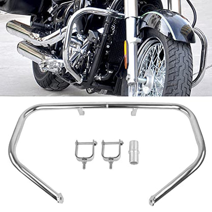 Highway Crash Bar Engine Guard Compatible with Kawasaki Vulcan VN900 Classic 2006-2026 & VN 900 Classic LT 2006-2026(Chrome) - color: chrome