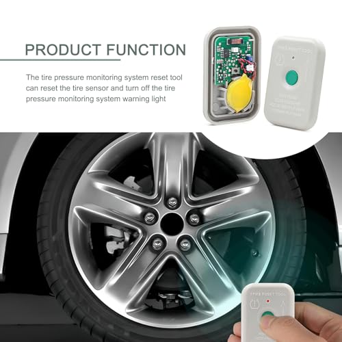 1 PC TPMS Relearn Tool, Car Tire Pressure Resetter, Pressure Monitor Activation Reset Tool, OEM Part Number 8C2T-1A203-AB Compatible with Ford Series Models (White)