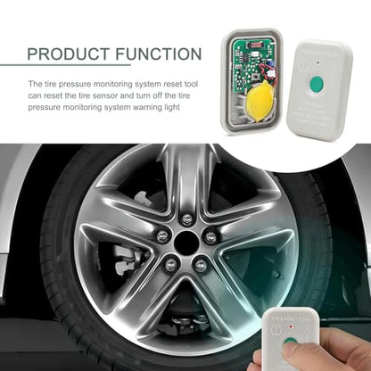 1 PC TPMS Relearn Tool, Car Tire Pressure Resetter, Pressure Monitor Activation Reset Tool, OEM Part Number 8C2T-1A203-AB Compatible with Ford Series Models (White)