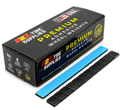 600 Pieces Black Adhesive Wheel Weight, 3 oz 50 Strips 1/4oz Each