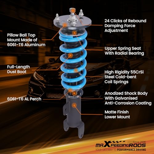 maXpeedingrods T6 Upgraded Coilovers for Dodge Charger RWD 2011-2022