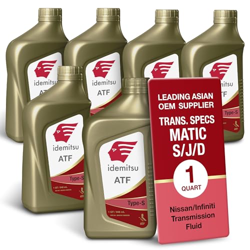 Idemitsu ATF Type S (Matic J, D) Transmission Fluid – 1 Qt, 6 Pack - size: 1 Quart, style: 6 Pack