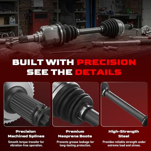Betthand Front CV Axle Set Fit for 2003-2008 Toyota Corolla 665218 665220 - size: 665218+665220