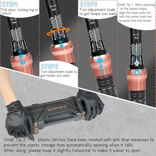 Torque Wrench 1/2-Inch Drive Dual Range Scales 10-170 Ft-Lb/13.56-230.5Nm - size: 1/2" 10-170FT.LB