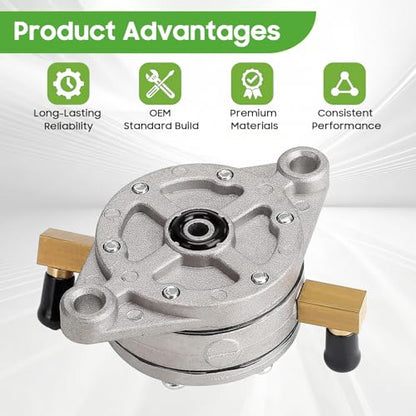 10L0L Fuel Pump for EZGO Marathon 2-Cycle Gas Golf Cart 1982-1988 & EZGO 1989-1990.5, Replacement for OEM 24233G1, Fuel Pump for 2-Cycle Engines
