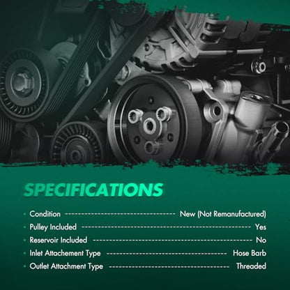 SCITOO Power Steering Pump Compatible with for Scion tC