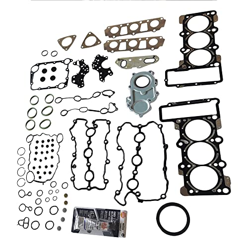 PartsFlow Engine Gasket Kit Seal Set For 2009 2010 2011 2012 2013 2014 2015 2016 2017 Audi A4 A5 A6 S5 Quattro VW Touareg 3.0 - color: 06E103148AG ,06E103149AG