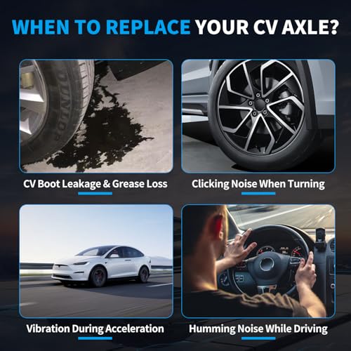Front CV Axle for Honda Civic 2006-2015 L4 1.8L Automatic 2PC - size: Front Left & Right CV Axle Shaft