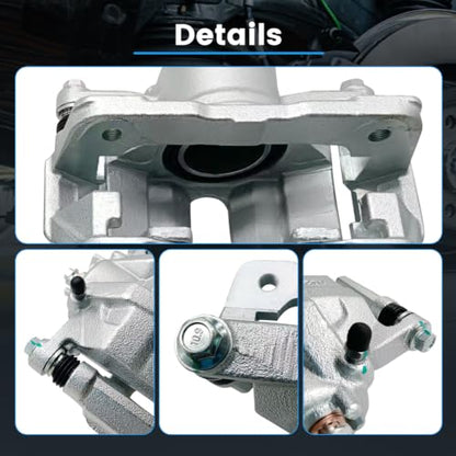 2 Pcs Front Brake Calipers Fit for 1991-2001 Honda Accord CR-V Odyssey Prelude, 1995-2001 Acura CL Integra TL, 1996-1999 Isuzu Oasis, Replace for 19B1460 19B1461 - size: 19B1460+19B1461